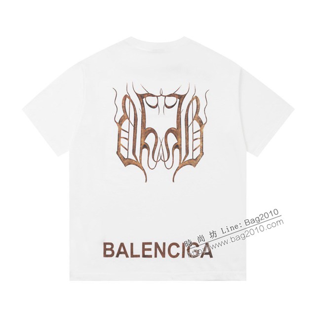 Balenciaga專櫃巴黎世家2023SS新款印花T恤 男女同款 tzy2647